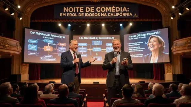 Noite de Comédia reúne três comediantes em prol de idosos na Califórnia